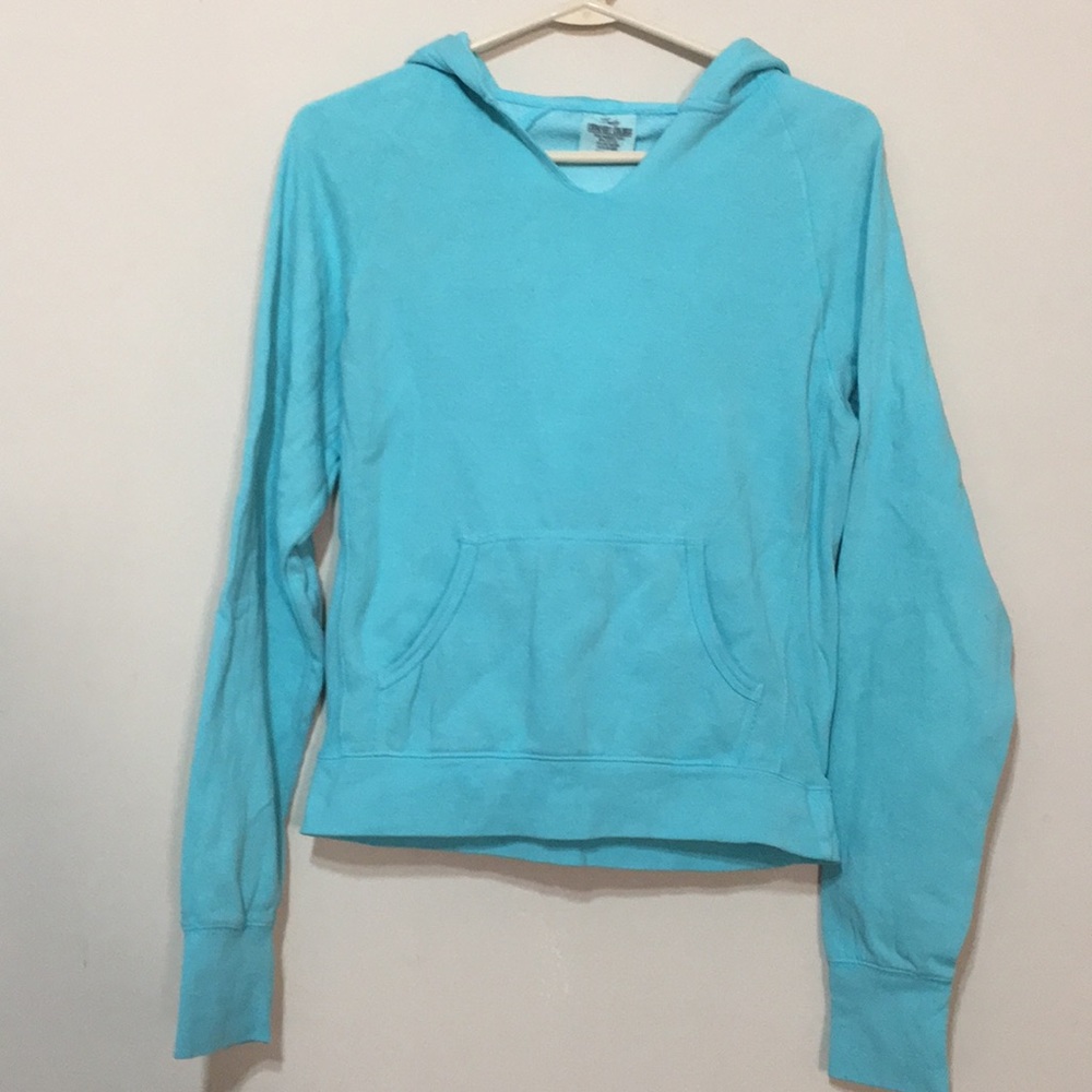 Hooded v-neck sweatshirt